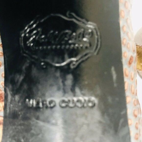 Hale Bob Platform Shoes Open Toe Platform Reptile Heels - Picture 7 of 7